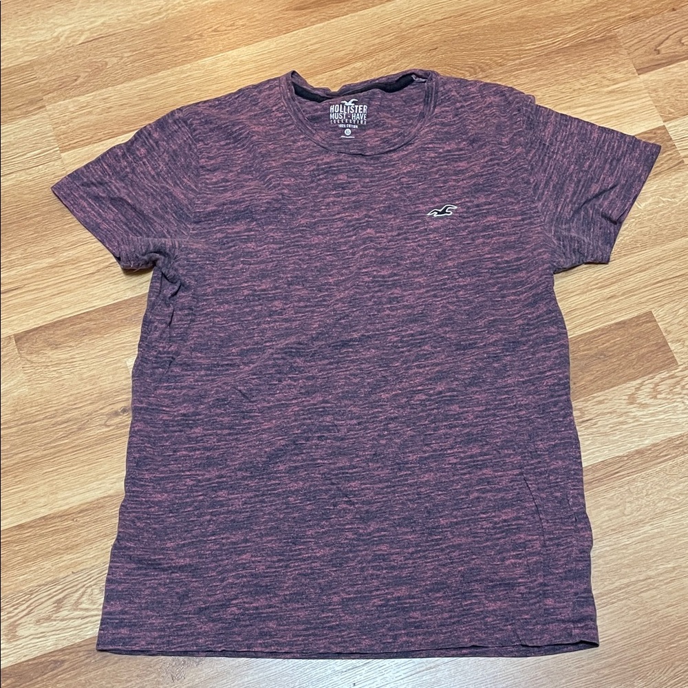 Hollister Maroon Heathered Tee